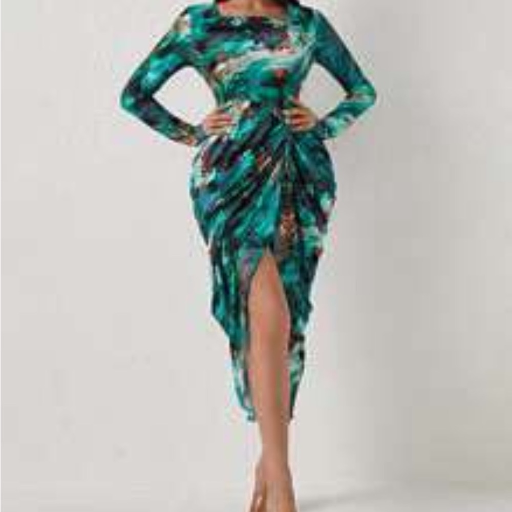 SHEIN stretch asymmetrical dress